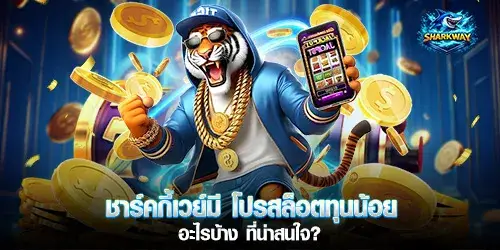 What low-stakes slot games does Sharky 